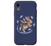 Inverno Coniglietto Pattinaggio su Ghiaccio Natura Carino Custodia per iPhone XR