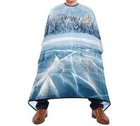 Inverno Del Lago Dei Boschi Innevati Mantella Parrucchiere Lavabile Taglio Di Capelli Mantello Regolabile Barber Cape Per Uomini Bambini Barbieri