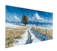 Inverno Diamond Painting Kit Completo, Diamond Painting Paesaggio, Diamante Dipingere con i Numeri Adulti 60 x 120CM, Kit Punto Croce Diamantini Crystal Art Pittura Con Numeri, Regalo Donna JXL-9345