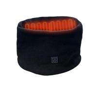 Inverno elettrico riscaldato sciarpa collo avvolgere USB ricaricabile scaldacollo 3 velocità regolazione sciarpa in pile per ciclismo sci, Nero , 26x14cm