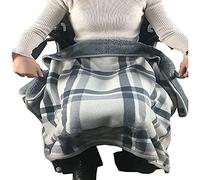Inverno for adulti, calda coperta al ginocchio for riscaldamento su sedia a rotelle Scialle da uomo anziano Cappotto versatile for il tempo libero e caldo