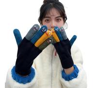 Inverno Guanti Caldi Elastici Adulti A Cinque A Maglia A Per Ciclismo Freddo Ciclismo Natale A