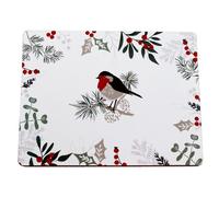 Inverno Hedgerow Natale Sughero Sostenuto Tovagliette - Confezione Di 4