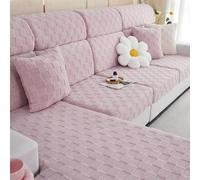 Inverno Peluche Copridivano Integrale Europeo Coperture per Divani | Su Misura Addensare Moderno Soluzioni Per L'Imbottitura Del Divano(C,M Back Cover)