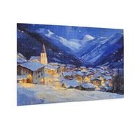 Inverno Puzzle 1000 Pezzi Adulti, 5D DIY Puzzle Città Pattern Design con Confezione Regalo per Regalo Donna, Attività Famiglie Impegnative Principianti per Home Wall Bedroom Decor 75 x 50 cm -101Y
