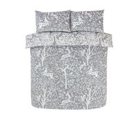 Inverno Skandi Cervo Foresta Animali Copripiumone Set Letto