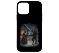 Inverno Strega Dea Pagana Yule Folklore Celeste Neve Arte Custodia per iPhone 12 mini