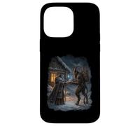 Inverno Strega Dea Pagana Yule Folklore Celeste Neve Arte Custodia per iPhone 14 Pro Max