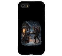 Inverno Strega Dea Pagana Yule Folklore Celeste Neve Arte Custodia per iPhone SE (2020) / 7/8