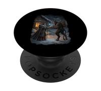 Inverno Strega Dea Pagana Yule Folklore Celeste Neve Arte PopSockets PopGrip Adesivo