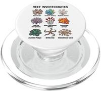 Invertebrati di barriera corallina - Illustrazione di diverse specie di barriera corallina PopSockets PopGrip per MagSafe