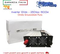 Inverter 12Vdc - 230Vac 1500W Onda Sinusoidale Pura