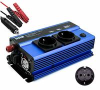 INVERTER 1500W 12V 230V, TRASFORMATORE DI TENSIONE CONVERTITORE POTENZA, DUE PRESE DI RICARICA USB, CARICATORE PER AUTO, PRESA DI ALIMENTAZIONE STANDARD - DISCORAMA® (1500)