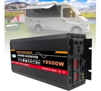 Inverter 3000W-12000W ad Onda Sinusoidale Pura da DC a AC 110V/220V con Doppio Display Digitale, Compatibile con Il Solare per Casa Camper Campeggio e Opzioni Multiple di Tensione per Emergenze,60V