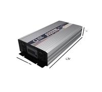 Inverter a onda sinusoidale DC12V 24V 48V 70V a CA 220 1600W 3500W Trasformatore Convertitore di potenza Inverter solare con display a LED Migliora la dissipazione del calore(6000W,72V)