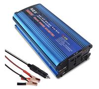 Inverter a onda sinusoidale modificata Dc 12v / 24v / 36v / 48v / 60v / 72v a ac 220v / 230v, convertitore di tensione 1200w 1600w 2200w, convertitore con connessione USB per campeggio,auto, 1600W-48v
