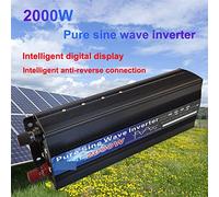 Inverter a onda sinusoidale pura 1000W 1600W 2000W DC 12V / 24V 50Hz 60Hz Inverter di potenza Convertitore for auto a casa Energia solare Migliora la dissipazione del calore(1000W,12V)