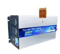Inverter a onda sinusoidale pura 12v 220 DC 12V 24V 60V 72V a CA 110 220 Convertitore di potenza Inverter pannello solare 6000W 3000W 8000W 4000W(6000W Remote,60V_220-240 60HZ)