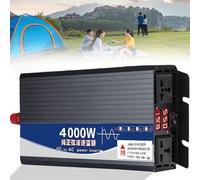 Inverter a onda sinusoidale pura, 3500W 4000W 5000W 12V/24V/48V/60V/72V CC a 110V/220V-240V CA, auto con doppia presa CA, display LCD, for casa, camper, viaggi su strada, campeggio(4000W,48Vto220V)