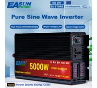 Inverter a onda sinusoidale pura 5000W 4000W 3000W DC 12V 24V a AC 220V Convertitore presa multifunzione per auto Strumenti Display a LED Alimentazione