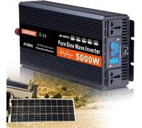 Inverter a onda sinusoidale pura, Convertitore di tensione for auto da 4000 W a 5000 W, DC 12 V/24 V/48 V/60 V/72 V a 110 V/220 V/230 V, trasformatore AC for campeggio e camper.(5000W,72Vto220V)