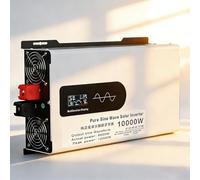 Inverter a onda sinusoidale pura da 10.000 W/12.000 W, convertitore da 24V/48V/60V/72V/96V CC a 110V/220V CA con display a LED e 2 prese CA, inverter di alimentazione off-grid(10000w,60V)