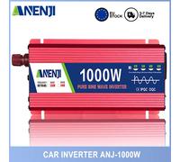 Inverter a onda sinusoidale pura da 1000 W 3000 W 12 V 24 V CC a CA 220 V Convertitore di tensione di alimentazione portatile Inverter solare per auto