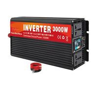 Inverter A Onda Sinusoidale Pura da 3000 Watt, Convertitore di Tensione da CC 12V-72V A CA 110V/220V, Inverter di Potenza Solare per Auto per Elettrodomestici,Dc 24v,AC 220V 50Hz