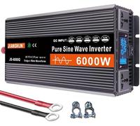 Inverter A Onda Sinusoidale Pura Da 3000W 4000W 5000W 6000W Per Auto Da CC 12V 24V 48V 60V 72 V A CA 110V 120V/220V - 240V, Adatto Per Abitazioni, Auto E Camper(6000W,12V to 110V)