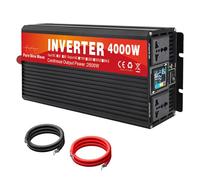 Inverter a Onda Sinusoidale Pura da 4000W, Convertitore da 72V 60V 48V 24V 12V CC a 120V 230V CA, Inverter di Potenza per Camion, Casa, Camper, Inverter di Potenza Solare Fuori Rete(Size:48v to 220v)