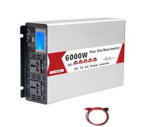 Inverter a onda sinusoidale pura DC 12v/24v a AC 110V/220V 6000W 8000W Convertitore Accumulatori e caricabatterie di riserva Solare Inverter Doppia Presa Con Porta USB(6000W,24V_240V(60HZ)_GENERAL)