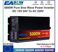 Inverter a onda sinusoidale pura per auto DC 12V 24V a AC 220V 3000W 4000W 5000W trasformatore di tensione convertitore di potenza Inverter solare LCD Dis