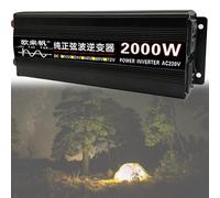 Inverter a onda sinusoidale pura, Trasformatore convertitore ad alta tensione for veicoli da 1000 W, 2000 W, 3000 W e 4000 W, 12 V/24 V/48 V/60 V a 110 V/230 V CA, for casa e camper.(2000W,24Vto220V)