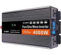 Inverter A Onde Pure 12V 24V 48V 60V 72V To 110V/220V Trasformatore 3000W-6000W Convertitore Di Potenza DC-AC Picco Con Display LCD Per Automobili, Camper, Barche, Solare(4000W,72V to 110V)