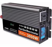 Inverter A Onde Pure 12V 24V 48V 60V 72V To 110V/220V Trasformatore 3000W-6000W Convertitore Di Potenza DC-AC Picco Con Display LCD Per Automobili, Camper, Barche, Solare(3000W,60V to 220V)