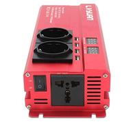 Inverter Auto 6000W Car Inverter DC 12V a 220V AC Power Charger adattatore Inversor trasformatore di tensione convertitore Accessori for automobili(EU 12V Red 60hz)
