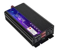 Inverter Auto, 6000W Inverter di potenza a onda sinusoidale pura solare 12V 220/110 Convertitore sinusoidale puro Home Inverter solare Car Outdoor Bank Power Supply Exchange(5000W,24V_60HZ)