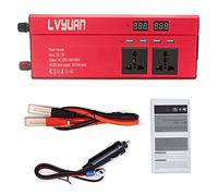 Inverter Auto Auto inverter 6000W Peak DC 12V / 24 V a AC 220V 110V Indicatore di tensione Convertitore convertitore Adattatore 4USB Universal Presa(24V 220V Red)