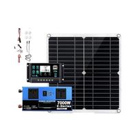 Inverter Auto Convertitore Kit Solare 7000W Con Pannello 300W+Controller 100 Invertitore 12V/24V A 110V/220V Per Casa/RV/Campeggio