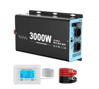 Inverter Auto Convertitore Potenza Continua 3000W Inverter Onda Sinusoidale Per Pura Picco 6000 DC 12V A AC 230 V 50 HZ Presa UE Convertitore Voltmetro Auto LCD