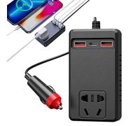 Inverter Auto Presa AC, Convertitore 220V AC per Auto, Controllo della Temperatura Caricabatterie Portatile Adattatore di Batteria Presa per Veicolo Campeggio Car Camion Computer Portatile Campeggio
