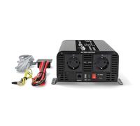 Inverter con onda sinusoidale pura | Tensione d'entrata: 24 V DC | Collegamento / i di uscita dell'alimentazione del dispositivo: Type F (CEE 7/3) / USB-A / USB-C ™ | 230 V AC 50 Hz | 1000 W | Potenza