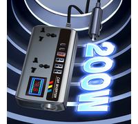 Inverter Convertitore Auto 12V/24V A 220V Porte Di Ricarica Veloce Portatile