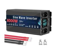Inverter convertitore Inverter Onda Sinusoidale Per Pura 12V 220V 1000W 3000W 5000W-10000W DC A AC Car Solar Caricabatterie Presa Europa Convertitore Potenza(8000W 12V 220V)