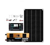 Inverter convertitore Kit Completo Solare 10000W Dual12V/24V 110V/220V100A Controller Pannello 800W Off-Grid Inverter Backup Domestico/campeggio(220V solar kit)