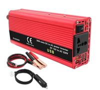 Inverter Convertitore Tensione Con Voltmetro A LED E Presa Universale Da 2000 W/2600 W Da CC 12 V/24 V A CA 220 V Per Presa Accendisigari Invertitore(DC12V,2600W PEAK_UNIVERSAL)
