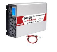 Inverter Corrente a onda pura 4000W (valore di picco) Trasformatore CC 12V/24V/48V/60V a CA Inverter a onda sinusoidale Automobile, Automobile domestica Migliora la dissipazione del calore(12V 4000W)