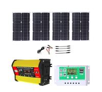 Inverter da 4000 W con altoparlante Bluetooth e radio FM | Stazione di energia solare con doppia USB, presa CA, musica(12V-110V)