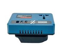 Inverter di alimentazione esterna, inverter di potenza per la batteria | DC 18 V-21 V a 220 V Convertitore di potenza CA - Adattatore di caricatore rapido intelligente con 2 porte USB e