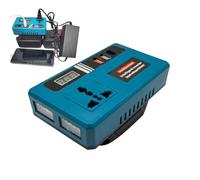 Inverter Di Potenza 21 Volt - Inverter Auto con Luce Led Integrata - Adattatore per Autocarro Auto Casa ed Escursionismo